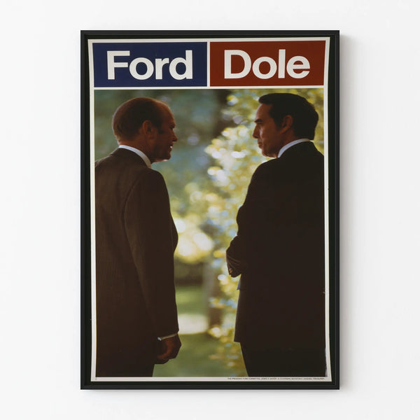 Vintage Ford Dole Poster – Retro Political Wall Decoration