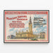 Vintage Poster Madison Square Garden Forepaugh & Sells Brothers — framed artwork on a wall