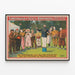 Vintage Poster Forepaugh & Sells Brothers Great Shows - Clown and Musician Orchestra — framed artwork on a wall