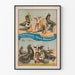 Vintage poster of a sea lion and otter troupe Forepaugh & Sells Brothers