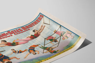 Vintage Poster of Cirque Forepaugh & Sells Brothers with Hanlon Troupe — artwork view