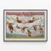 Vintage Poster of Cirque Forepaugh & Sells Brothers with Hanlon Troupe — framed artwork on a wall