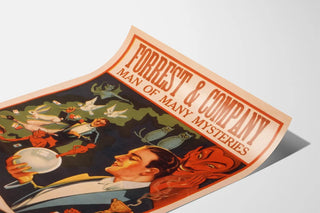 Vintage Poster Forrest & Company Man of Many Mysteries