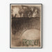 Artistic poster 'Forskrevet' in vintage engraving style