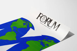 Vintage poster Forum English Teaching, world map 1980