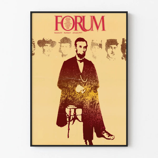 Vintage Wall Decoration Poster Retro Forum Volume XV January 1977