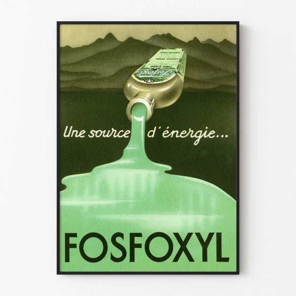 Vintage Fosfoxyl Advertising Poster - Energizing Wall Decoration