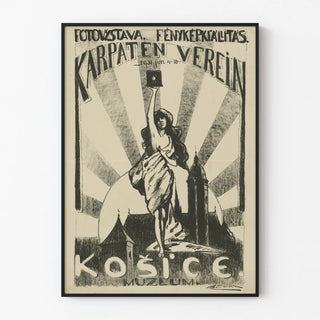 Vintage photographic poster of Košice 1931