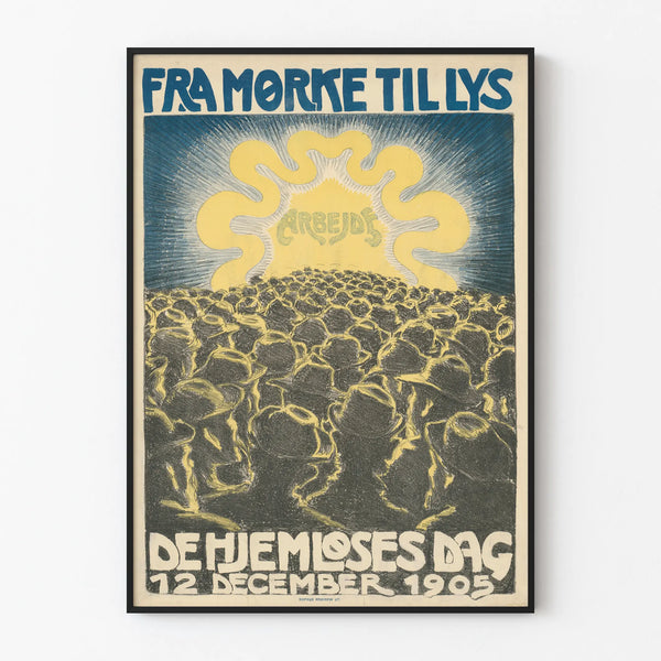 Vintage Poster 'De Hjemløses Dag' 1905 - Historical Wall Decoration