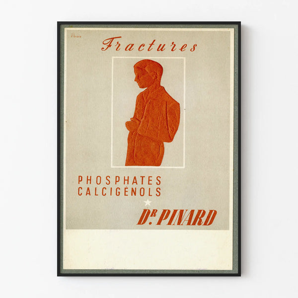 Vintage Medical Poster Fractures - Retro Wall Decoration
