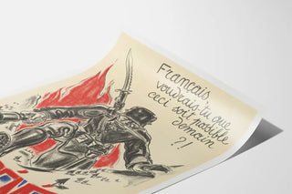 Vintage military poster « Pyrénées » by Pierre Mail