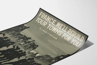 Vintage War Poster - Reconstruction of French Cities