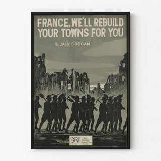 Vintage War Poster - Reconstruction of French Cities