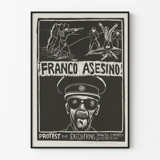 Protest Poster Franco Asesino - Engaged Wall Decoration
