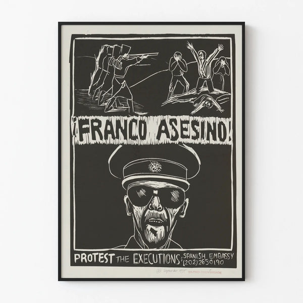 Protest Poster Franco Asesino - Engaged Wall Decoration