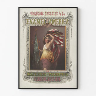Vintage Poster François Grégoire & Co Enamel of America