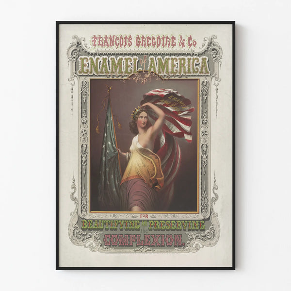 Vintage Poster François Grégoire & Co Enamel of America
