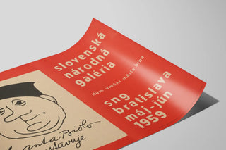 Franta Bidlo 1959 Artistic Exhibition Poster — artwork view