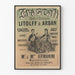 Vintage poster of Frascati concerts and dances with conductors Litolff & Arban