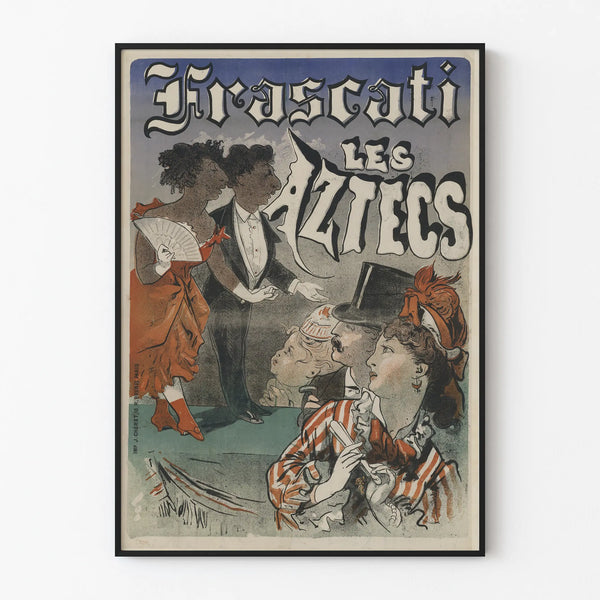 Vintage Frascati Les Aztecs Poster for Wall Decoration
