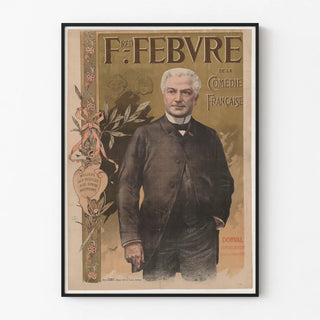 Vintage Fred Febvre Poster of the Comédie Française