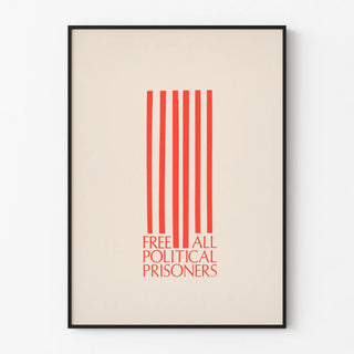 Minimalist Poster Free All Political Prisoners