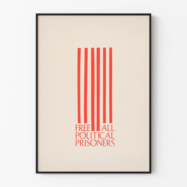 Minimalist Poster Free All Political Prisoners