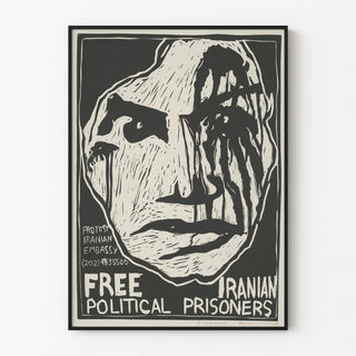 Protest Poster for the Release of Iranian Political Prisoners