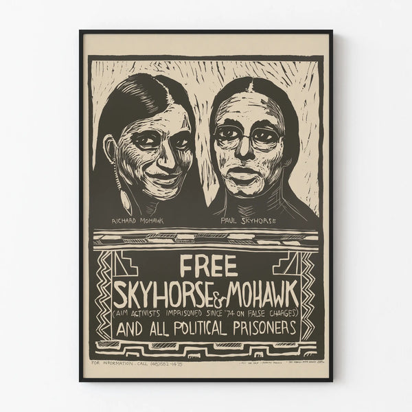 Engaged Poster Free Skyhorse & Mohawk – Wall Decoration with a Cause