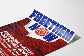 Poster Solidarity Free Them Now for the March of the Soviet Jews