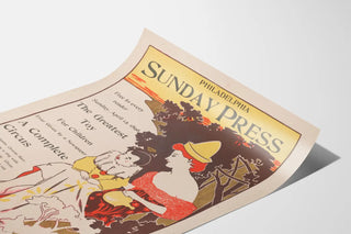 Vintage poster Philadelphia Sunday Press 1896 - Circus for children