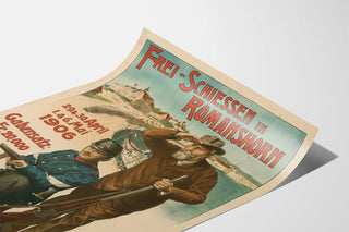 Vintage Poster of Free Shooting in Romanshorn 1906