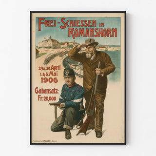 Vintage Poster of Free Shooting in Romanshorn 1906
