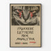 Vintage feminist poster with cat and female symbols