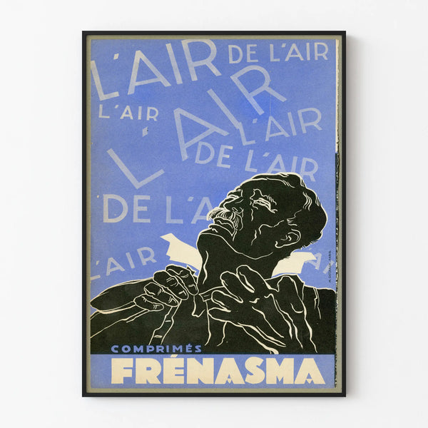 Vintage advertising poster for Frénasma tablets