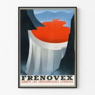 Vintage Poster Frénovex - Medical Advertisement for Uterine Hemorrhages