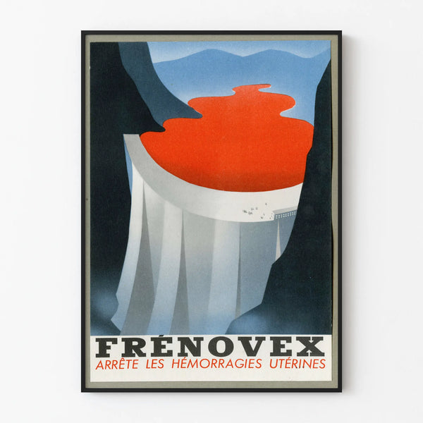 Vintage Poster Frénovex - Medical Advertisement for Uterine Hemorrhages