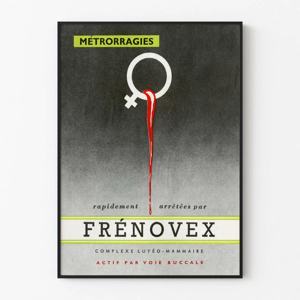 Vintage Medical Poster Frénovex - Health and Wellness Wall Decoration