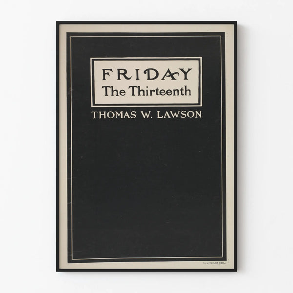 Vintage poster of Friday the Thirteenth by Thomas W. Lawson