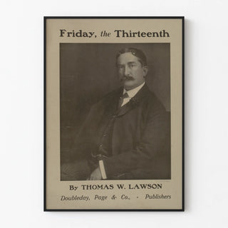 Vintage poster Friday, the Thirteenth by Thomas W. Lawson