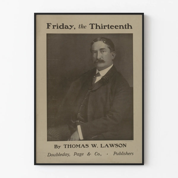 Vintage poster Friday, the Thirteenth by Thomas W. Lawson