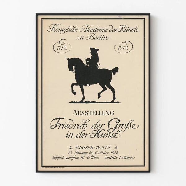 Poster Exhibition Frederick the Great in Art - 1912