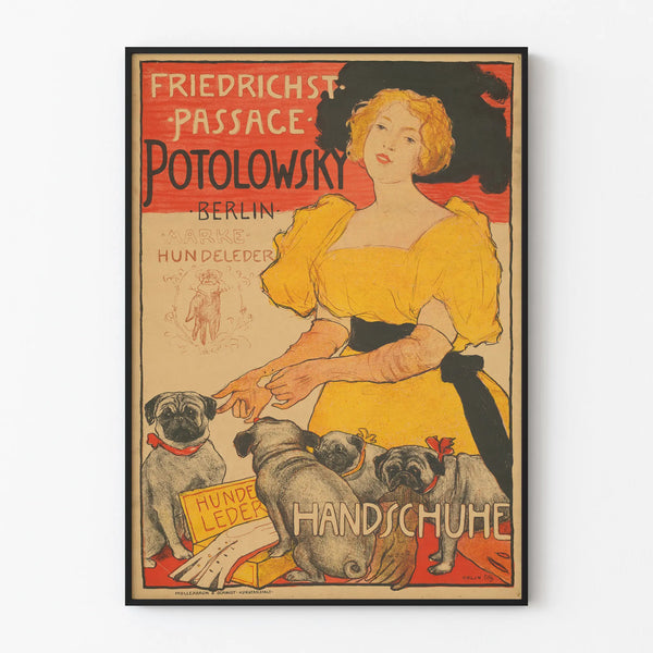 Vintage Poster Friedrichstrasse Passage Potolowsky Berlin - Retro Wall Decoration
