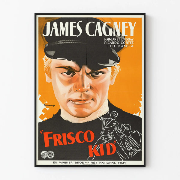 Vintage Cinema Poster Frisco Kid with James Cagney