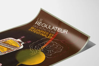 Vintage poster for Frugéolines-Vichy biliary and intestinal regulator