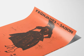 Vintage Spring Season Poster Globus Basel