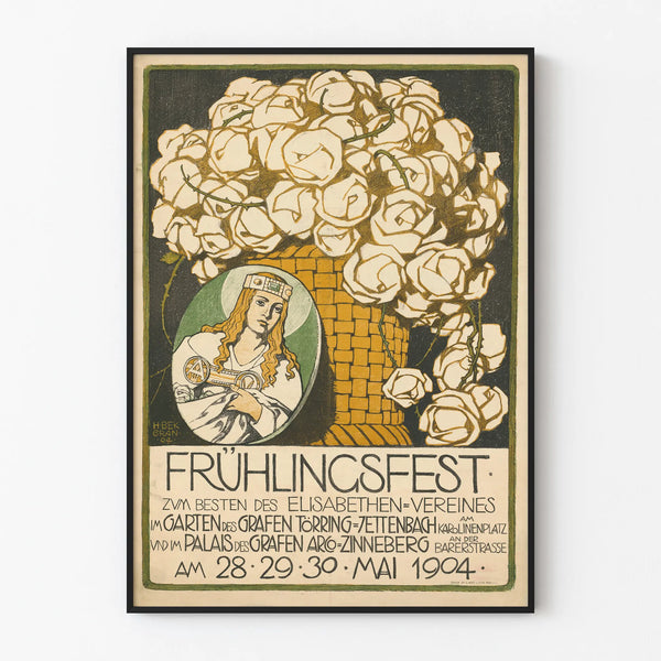Vintage Poster Spring Festival 1904 decorative
