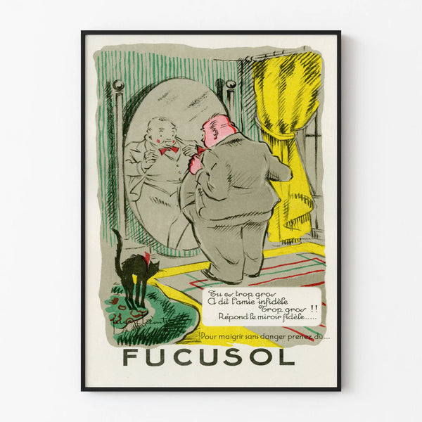 Vintage Fucusol advertising poster wall decoration