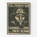 Poster 'Solidarity with Bolivian Miners' - Committed wall decoration