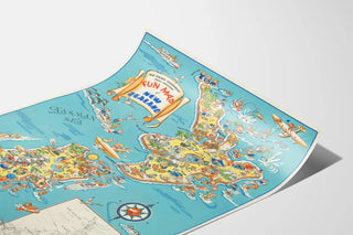 Illustrated and Playful Poster of New Zealand